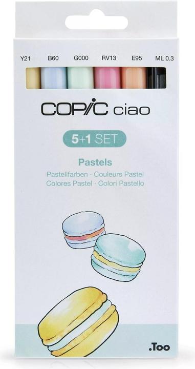 Produktbild Copic Pastellfarben (Mehrfarbig, 3 mm, 5 x)