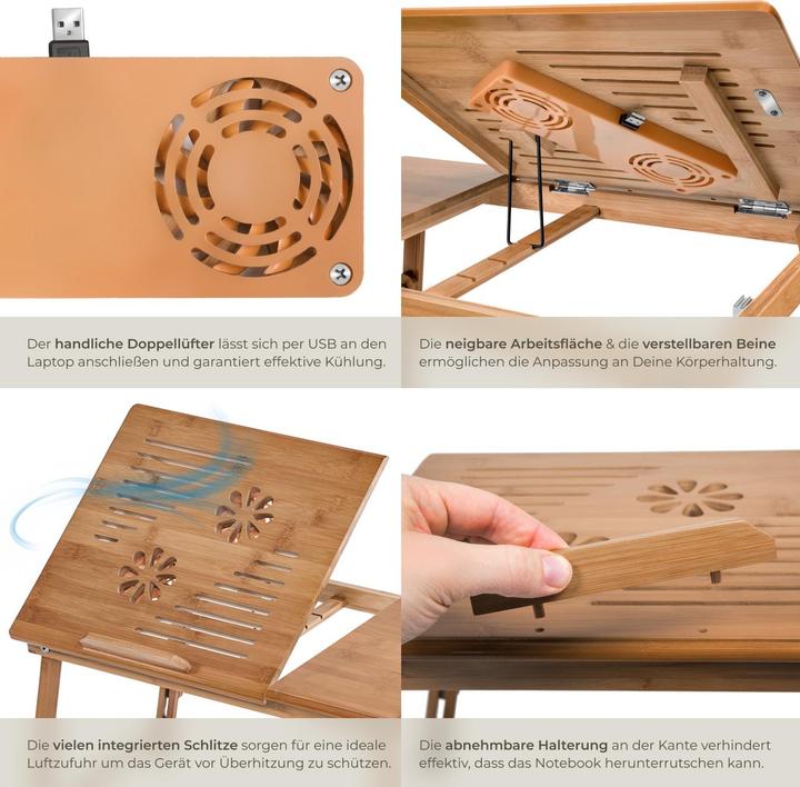 Produktbild tectake Laptoptisch