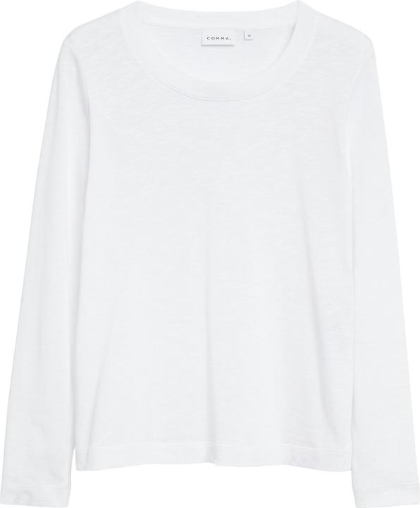 Produktbild Comma Basic Longsleeve aus leicht strukturiertem Baumwoll-Modal-Mix (36)