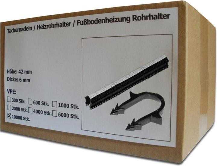 Produktbild Sanpro Tackernadeln, Heizrohrhalter für Fussbodenheizung, Anzahl 10.000 Stück