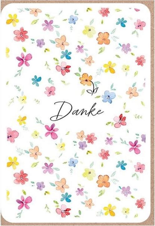 Produktbild ABC Dankeskarte Blumenblüten (1 Stk.)