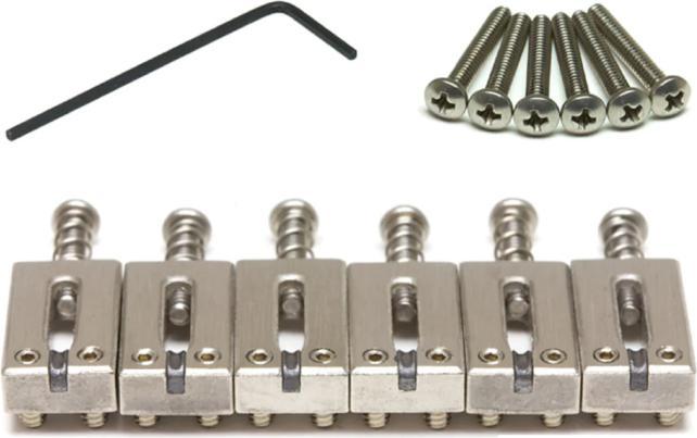 Produktbild Graph Tech Tech String Saver PG-8000-00 Brushed Steel brugzadels voor ST- en TE-stijl gitaar (set van 6)