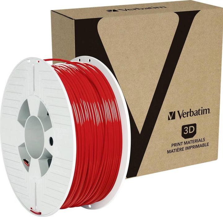 Image du produit Verbatim 55330 Matériau d'impression 3D Acide polyactique (PLA) (PLA, 2.85 mm, 1000 g, Rouge)