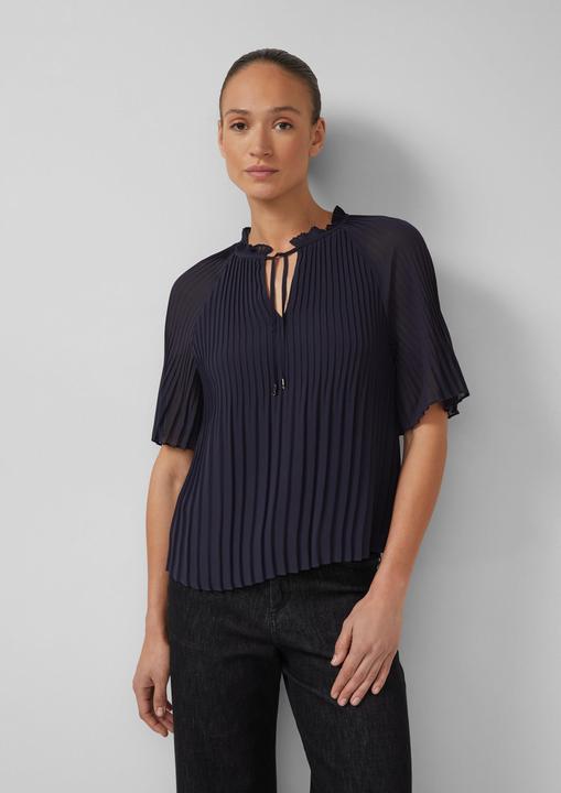 Immagine prodotto s.Oliver Bluse Festliche Chiffon-Bluse mit Plissee und Rüschen (40)