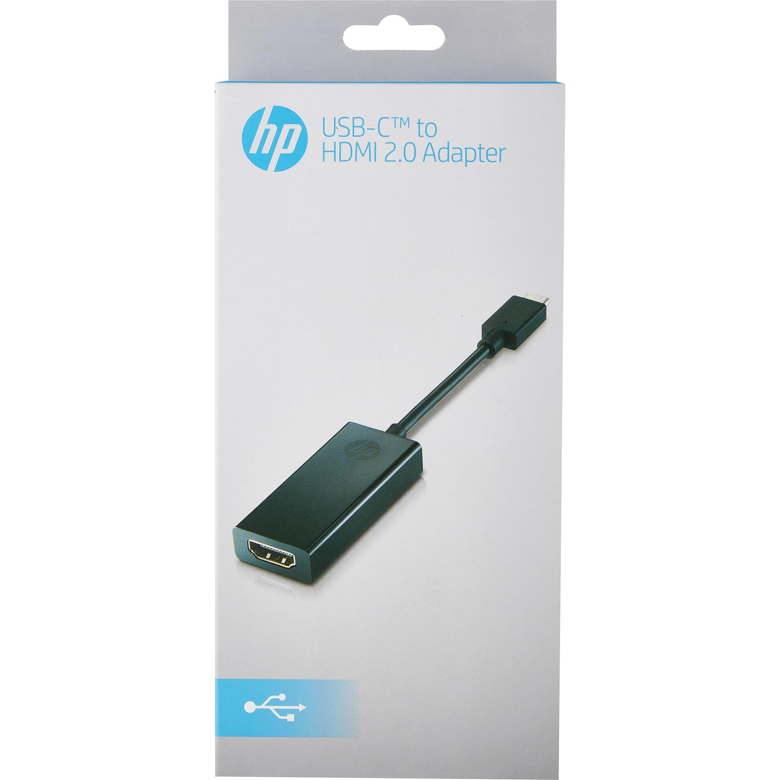 Thumbnail - HP USB-C zu HDMI (HDMI, 11.10 cm), Data + Video Adapter, Schwarz