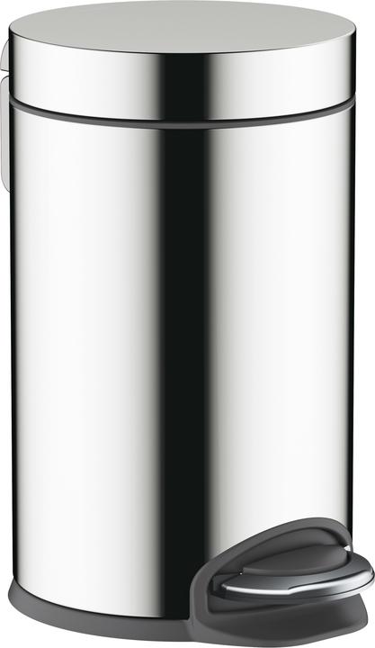 hansgrohe Cestino a pedale AddStoris, 3 l, con funzione softclose, cromo (3 l)