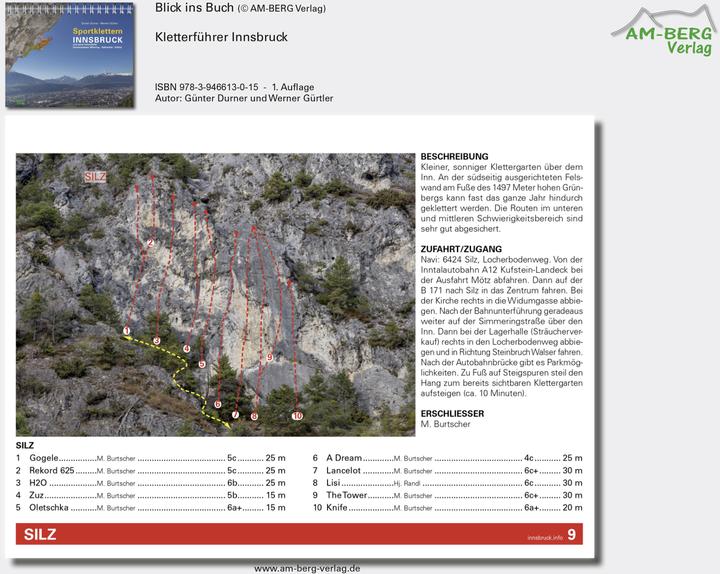 Produktbild Sportklettern Innsbruck und seine Feriendörfer (Deutsch, Günter Durner, Werner Gürtler, 2017)