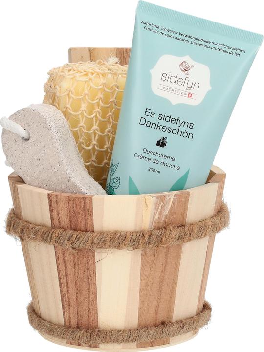 Produktbild Sidefyn Cosmetics SIDEFYN Geschenkse Holzku Dusch sid Dank