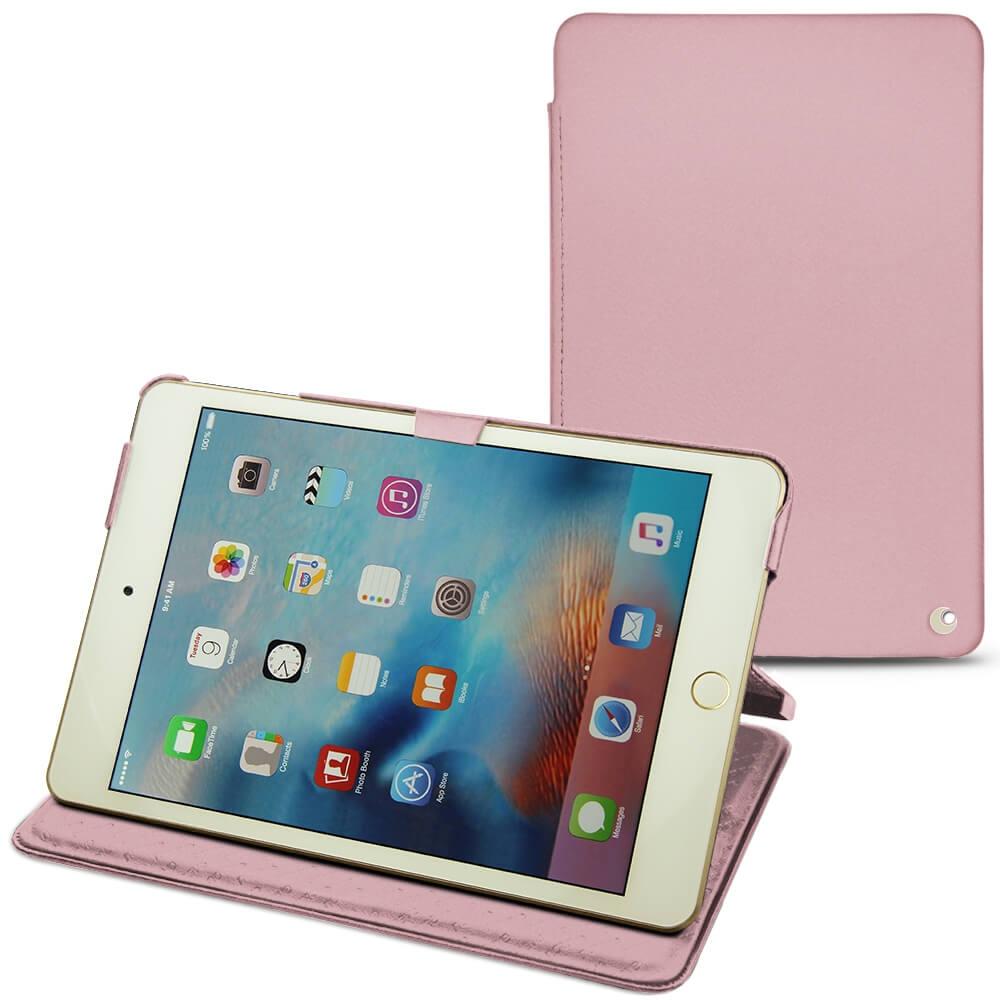 Noreve Lederschutzhülle horizontal (IPad Mini 4), Tablet Hülle, Rosa