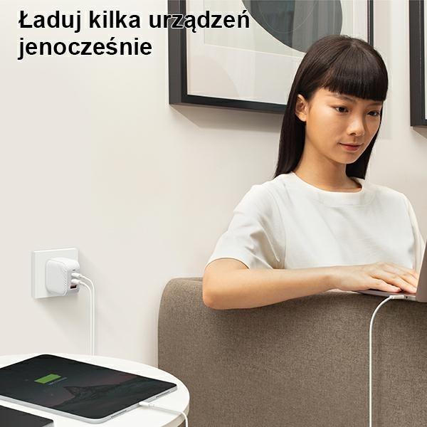 Produktbild Uniq UNIQ-Laden. Netzwerk. Verge Pro 66W Gan USB-C dvilypis (66 W, 3 Ports)