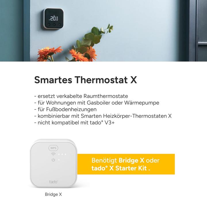 Produktbild tado° Smartes Thermostat für Fussbodenheizung (App-gesteuert)