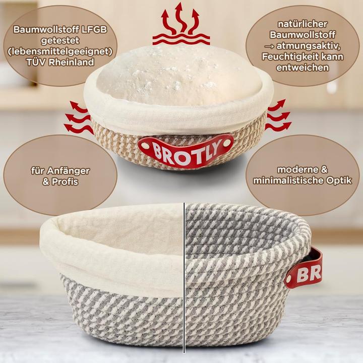 Produktbild Generisch 2-teiliges Gärkörbchen-Set