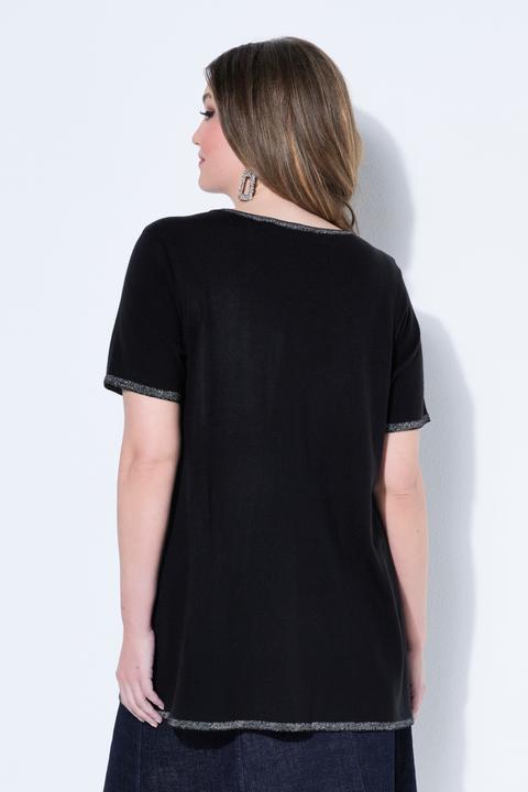 Produktbild Miamoda Strick-Shirt, Komfort Fit, Feinstrick, Glitzernähte (54)