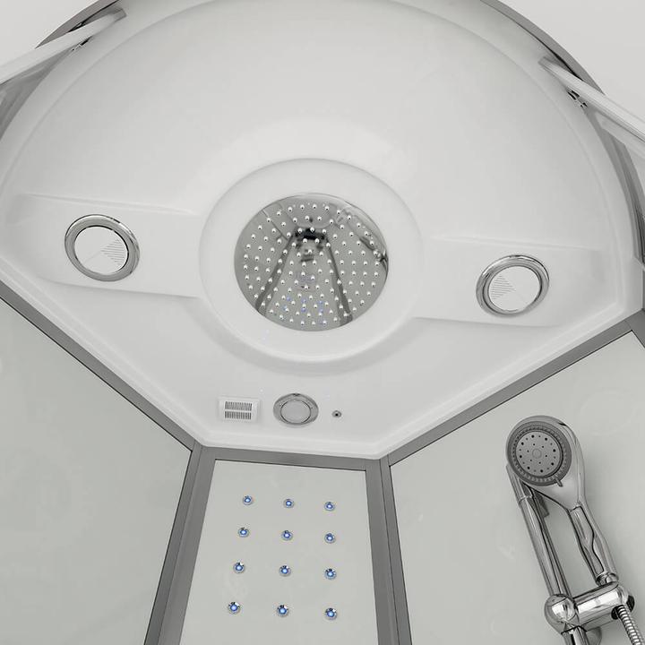 Actual product image Home Deluxe Steam shower with waterfall MANTA L steam sauna, 100x100x220cm