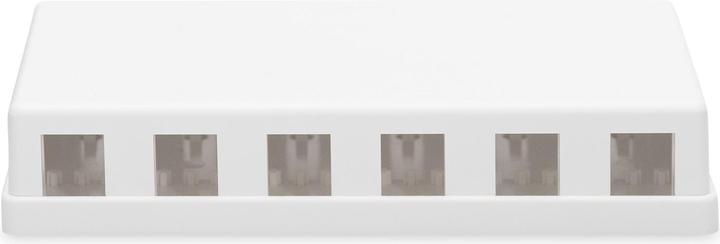 Actual product image Digitus Surface box for Keystone modules pure white 6-port