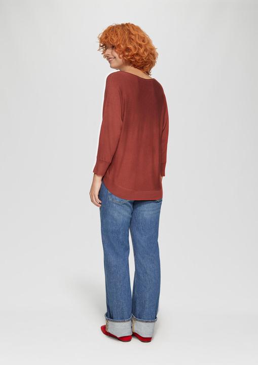 Image du produit s.Oliver Strickpullover Viskosemix-Pullover mit Fledermausärmeln (S)