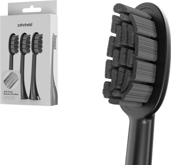 Zahnheld Bürstenkopf Basic Soft 3x Schwarz (3 x)