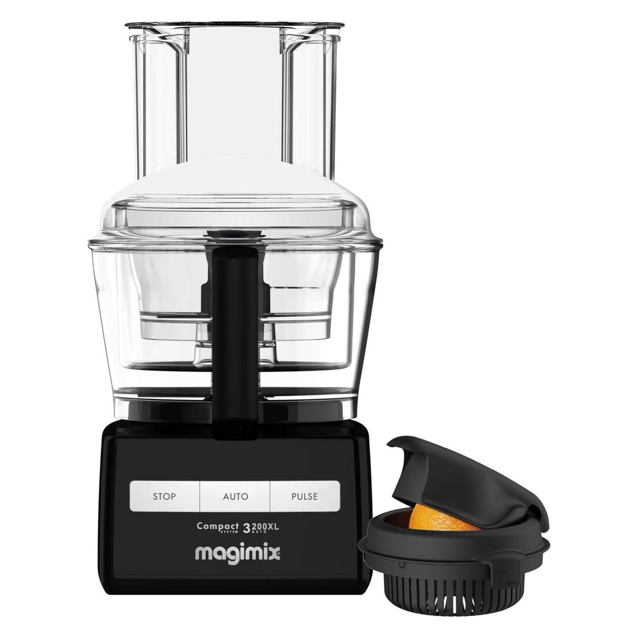 Magimix Cs 3200 Xl Keukenmachine Met Citruspers, Zwart, Foodprocessors, Zwart