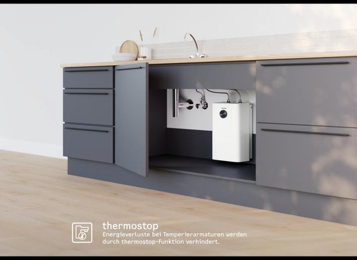Produktbild Stiebel Eltron UFP 5 Trend Kleinspeicher mit Stecker, thermostop, Untertischboiler 5 l Niederdruck, 2 kW