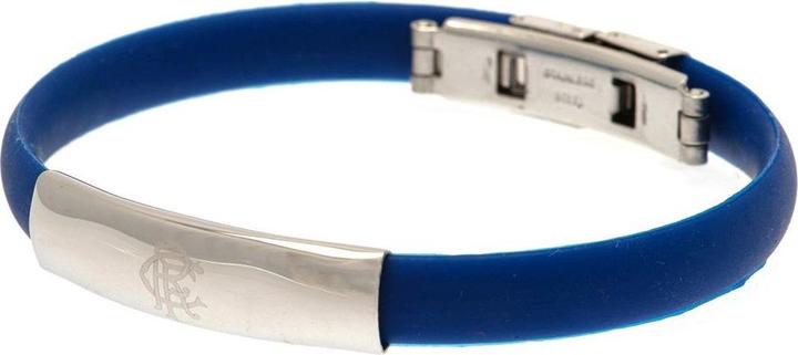 Actual product image Rangers FC Silicone Crest Bracelet (20 cm, 100% synthetic material)