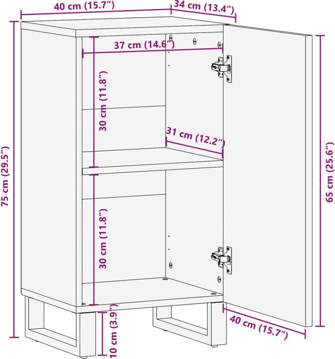 Produktbild vidaXL Sideboard Akazie