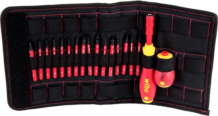 Image du produit Wiha Jeu de tournevis et d'embouts (Vis fendues, Clé Allen, Torx (TX), Cruciforme PZ, Recouvrement cruciforme Phillipps (PH))