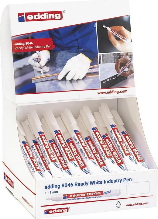 Produktbild Edding Display e-8046 Ready White (30x)