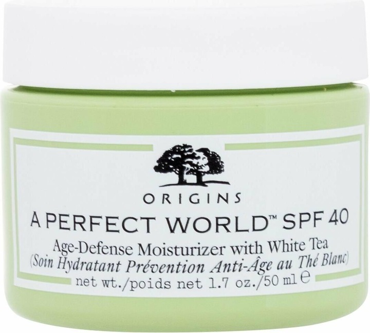 Produktbild Origins A Perfect World Age-Defense Moisturizer With White Tea (50 ml, Tagescreme, SPF 40)
