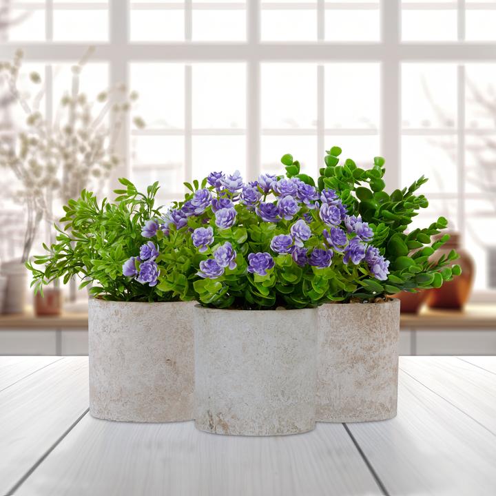 Image du produit Relaxdays 3x plante artificielle (23 cm)
