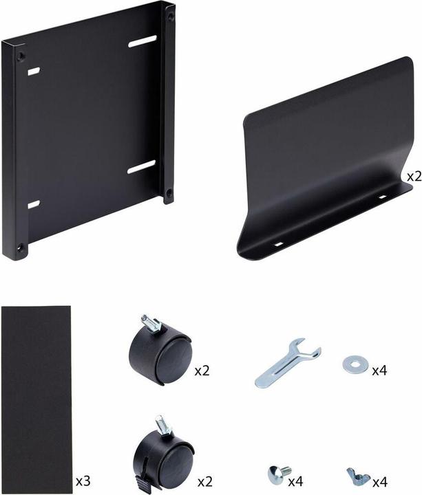 Actual product image StarTech com Computer Tower Cart, Rolling Mobile CPU Caddy on Wheels (Casters), Max Load 46.3lb/21kg