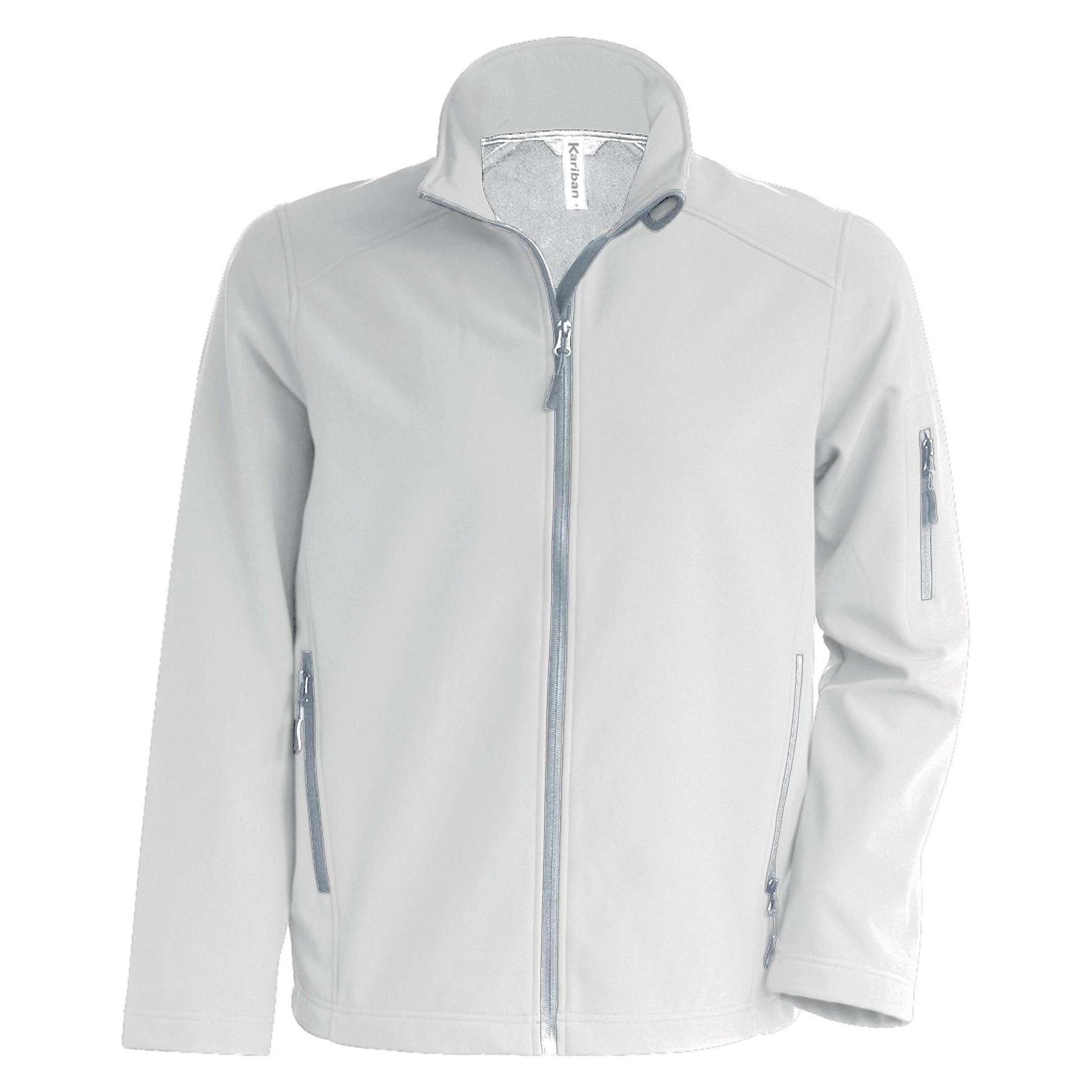 Kariban, Herren, Outdoorjacken, Softshell Blanc (Xl), Weiss, Xl