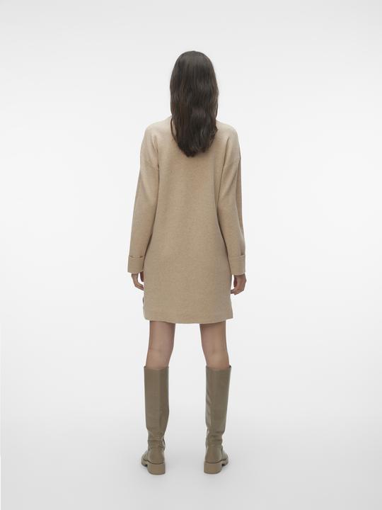 Actual product image Vero Moda VMGOLDNEEDLE LS SHORT HIGHNECK DRESS Knit Dress (M)