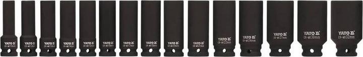 Actual product image Yato Professional power socket spanner set large depth gauge 15 pcs. (32 mm, 18 mm, 11 mm, 12 mm, 20 mm, 19 mm, 27 mm, 15 mm, 25 mm, 13 mm, 21 mm, 14 mm, 29 mm, 10 mm, 30 mm, 23 mm, 26 mm, 22 mm, 17 mm, 28 mm, 16 mm, 24 mm, 31 mm)