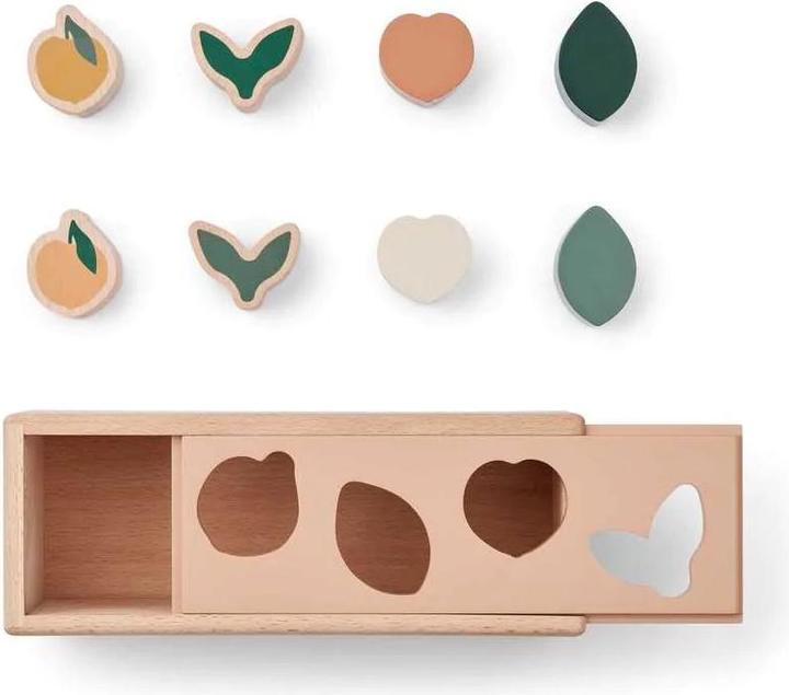 Actual product image Liewood Midas Peach Pale Tuscany Wooden Moulding Set
