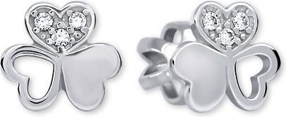 Produktbild Brilio Delicate earrings in white gold with crystals 239 001 00938 07