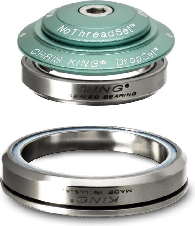 Chris King DropSet 5 Tapered Headset, Steel-Bearings, 1 1/8"-1.5", GripLock