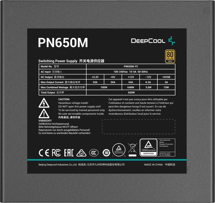 Produktbild Deepcool PN650-M bk (null Watt) (650 W)