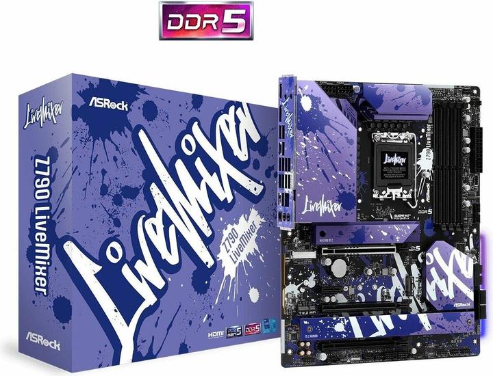 Produktbild AsRock Z790 Live Mixer (LGA 1700, Intel Z790, ATX)
