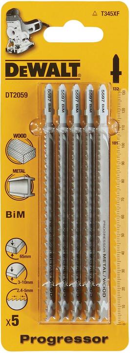 Actual product image DeWalt Bimetal PROGRESSOR wood+metal engraving DT2059Trecording) / 132101mm / tooth pitch 2.4 5mm /