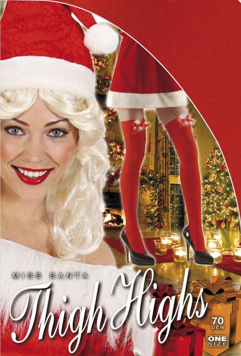 Produktbild Widmann Strümpe Miss Santa over knees (70 DEN, One Size)