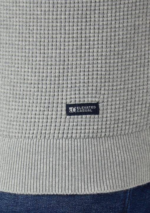 Produktbild s.Oliver Strickpullover Strukturmix-Pullover aus reiner Baumwolle (4XL)