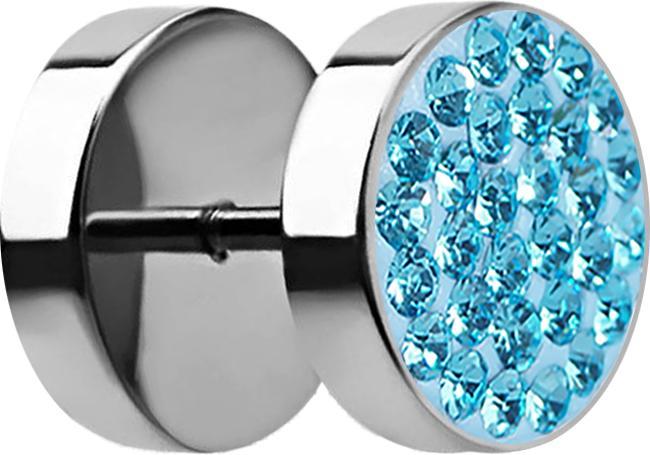 Immagine prodotto Star Piercing Tappo finto con cristalli d'acqua (senza ottone, Acciaio chirurgico 316L)
