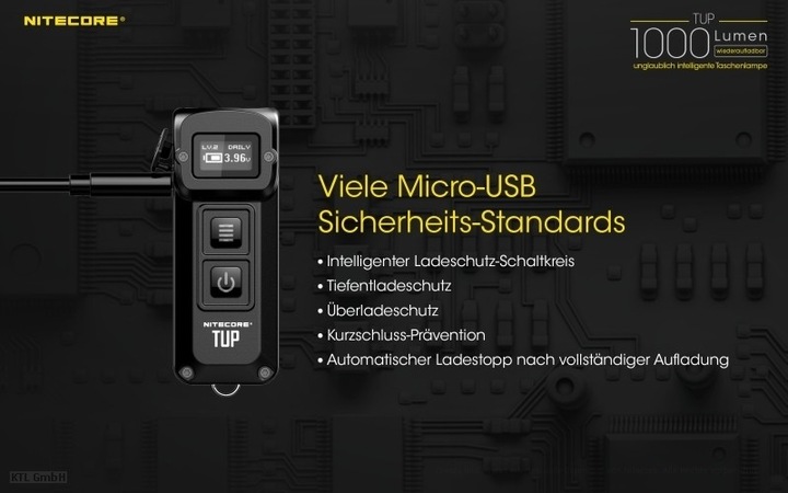 Actual product image Nitecore TUP - black (7.03 cm, 1000 lm)