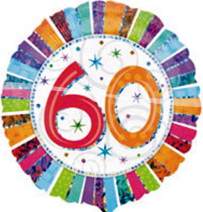 Folat Party ballons Happy Birthday 60 ans (5x)