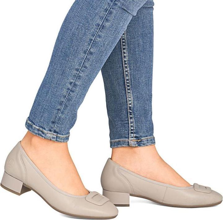 Produktbild Rieker Women's leather pumps with low heels, beige, 43453-62 (43)