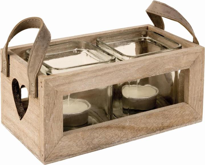 FT Tealights in cuore di legno