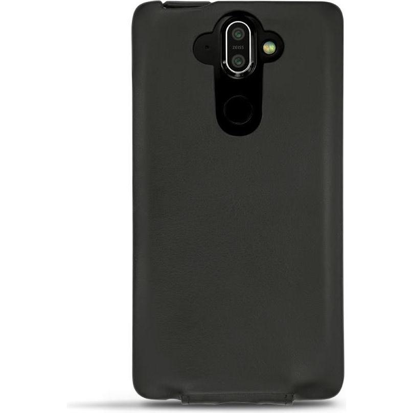 Thumbnail - Noreve Lederschutzhülle vertikal (Nokia 8 Sirocco), Smartphone Hülle, Schwarz