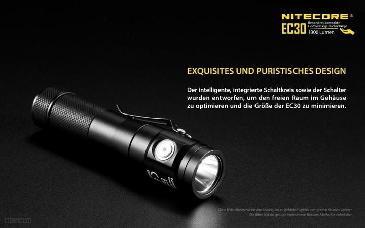 Produktbild Nitecore EC30 inkl. Akku (11.15 cm, 1800 lm)