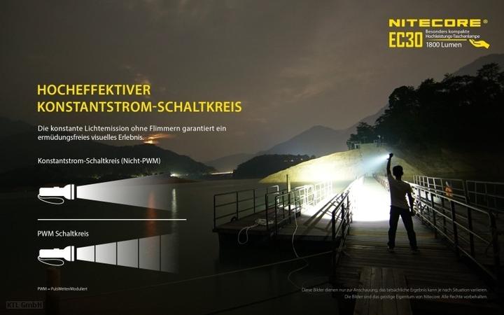 Produktbild Nitecore EC30 inkl. Akku (11.15 cm, 1800 lm)