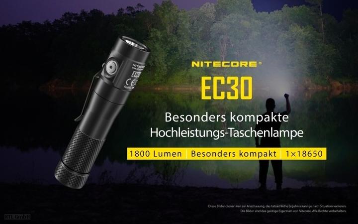 Produktbild Nitecore EC30 inkl. Akku (11.15 cm, 1800 lm)